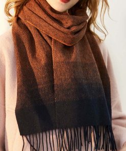 100 Lambswool Two Tones Winter Scarves 0063 2 2