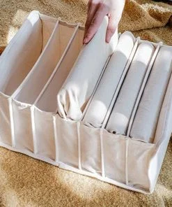 Pure Cotton Clothes Storage Organiser With Compartments 8