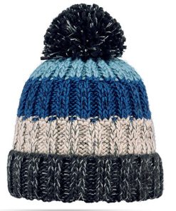 100 Lamb Wool Winter Hat Hand Knitted Unisex Bobble Beanie 018