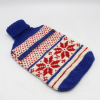 Handknitted Wool Snow Flake Hot Water Bag Cover 60