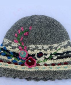 100 Lamb Wool Hand Knitted Winter Hat Beanie 021