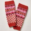 Pure Wool Hand Knitted Multicolor Legwarmers 005 3