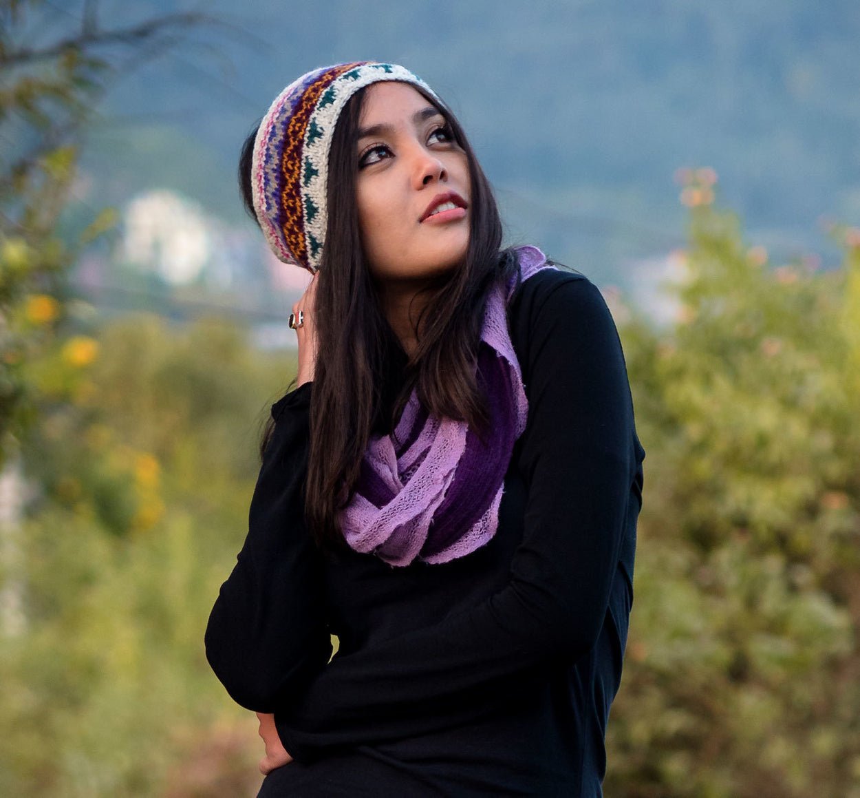 White Pink Multicolor Winter Headband With Inner Fleece Wo61hb