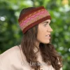 Pure Wool Hand Knitted Headband And Ear Warmer Maroon Hb053