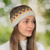 Pure Wool Hand Knitted Headband And Ear Warmer Light Grey Rc02
