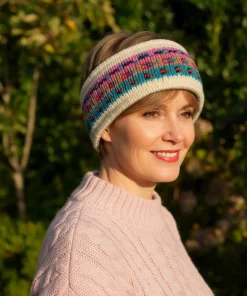 Pure Wool Hand Knitted Headband and Ear Warmer HB063