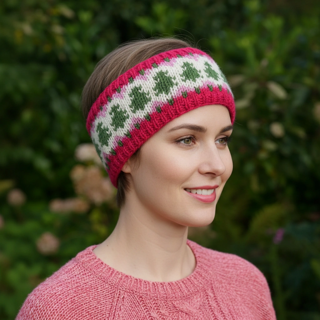 Pure Wool Hand Knitted Headband and Ear Warmer HB065