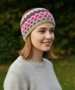Pure Wool Hand Knitted Headband and Ear Warmer HB061
