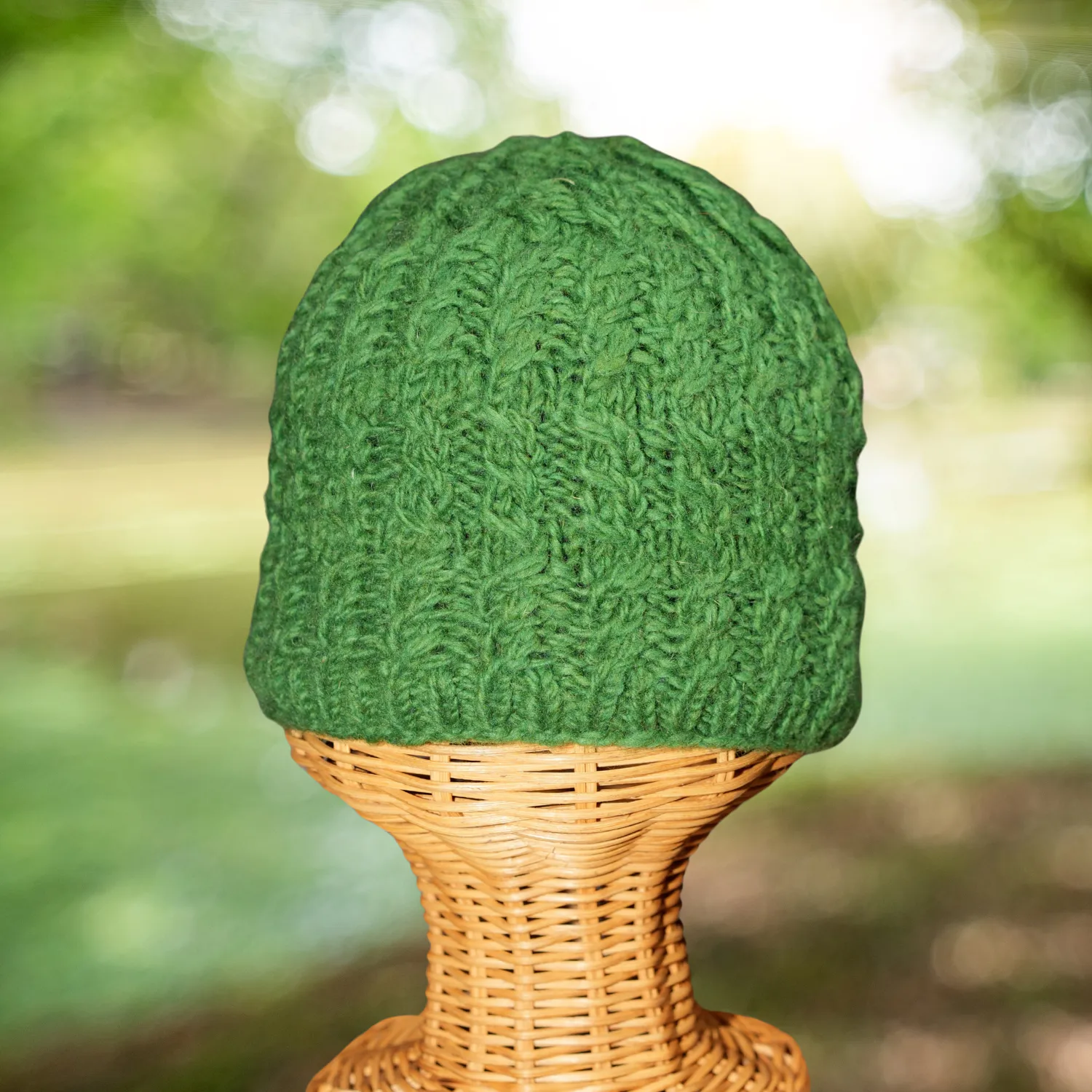 Hand Knitted Pure Wool Plain Beanie PN001