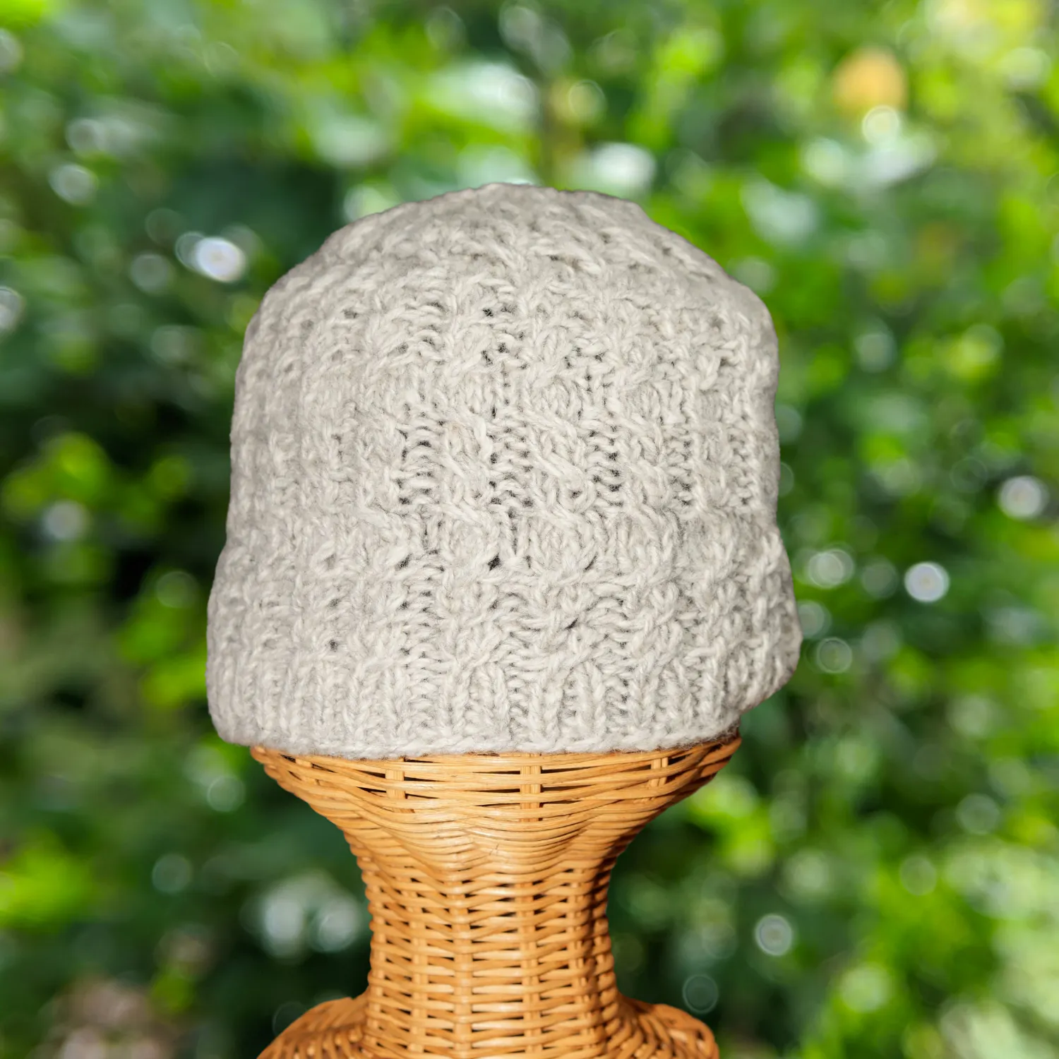 Hand Knitted Pure Wool Plain Beanie PN001