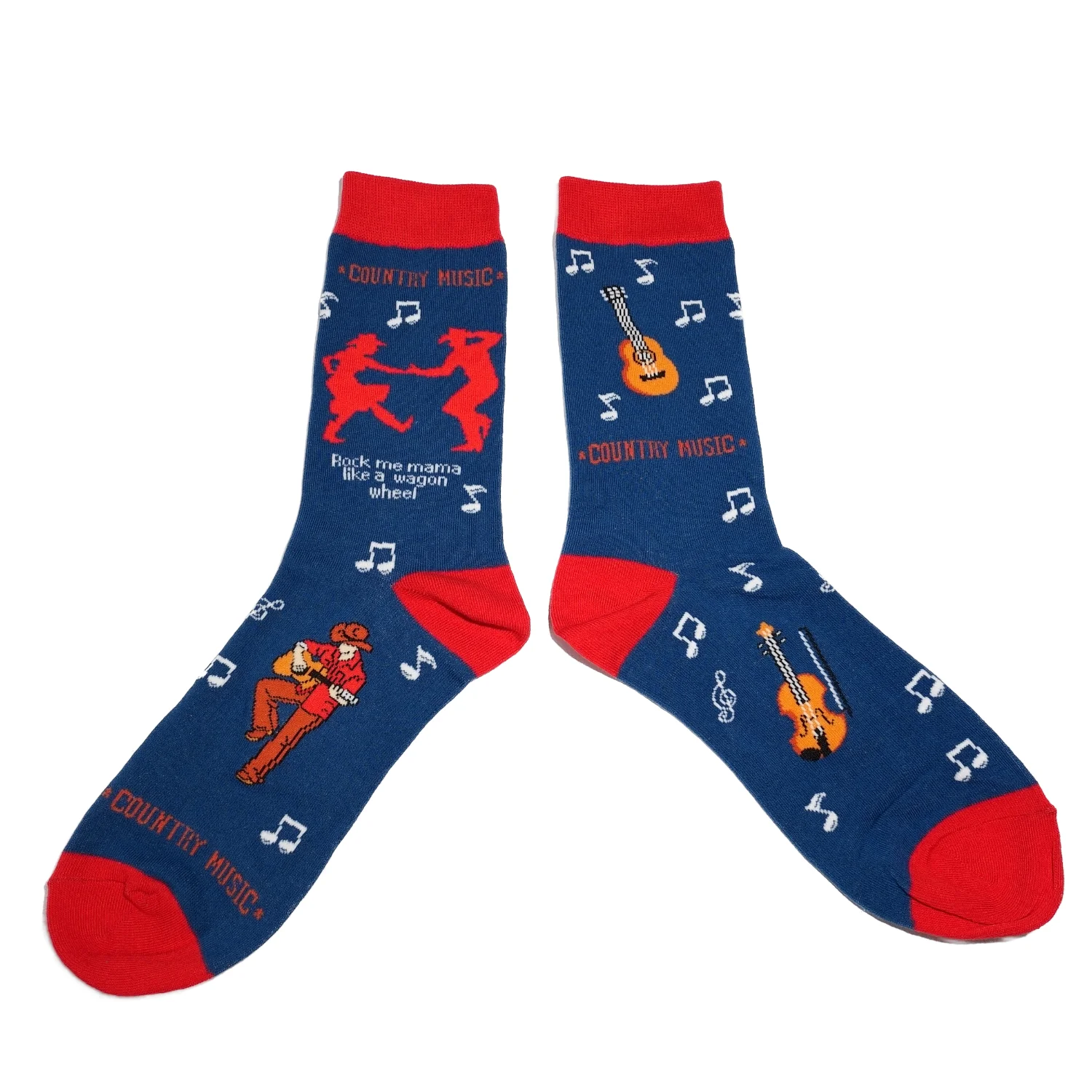 Country Music Cotton Socks