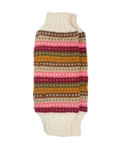 Handknitted Pink and White Multicolored Pure Wool Legwarmers RC32 - Image 3