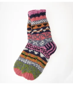 Alternative view of Pure Wool Hand Knit Chunky Warm Ladies Winter Socks SCSK007
