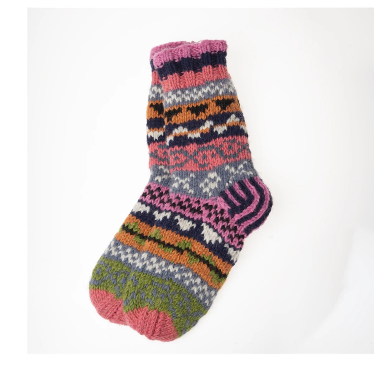 Pure Wool Hand Knit Chunky Warm Ladies Winter Socks SCSK007 - Image 2