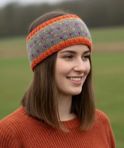 Pure Wool Hand Knitted Headband and Ear Warmer HB009