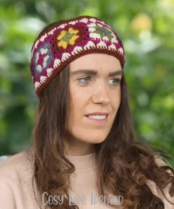 Pure Wool Hand Crocheted Headband And Ear Warmer Hb058 2