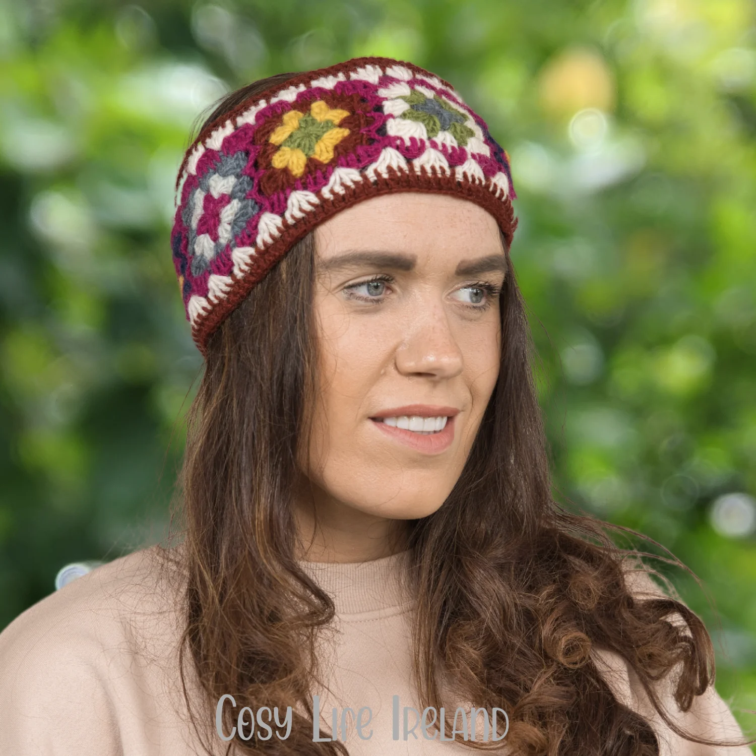 Pure Wool Hand Crocheted Headband And Ear Warmer Hb058 2