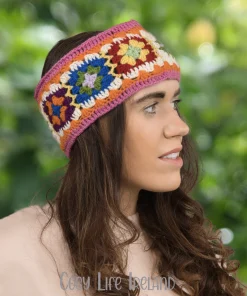 Pure Wool Hand Crocheted Headband And Ear Warmer Hb058 3