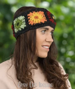 Pure Wool Hand Crocheted Headband And Ear Warmer Hb058 4