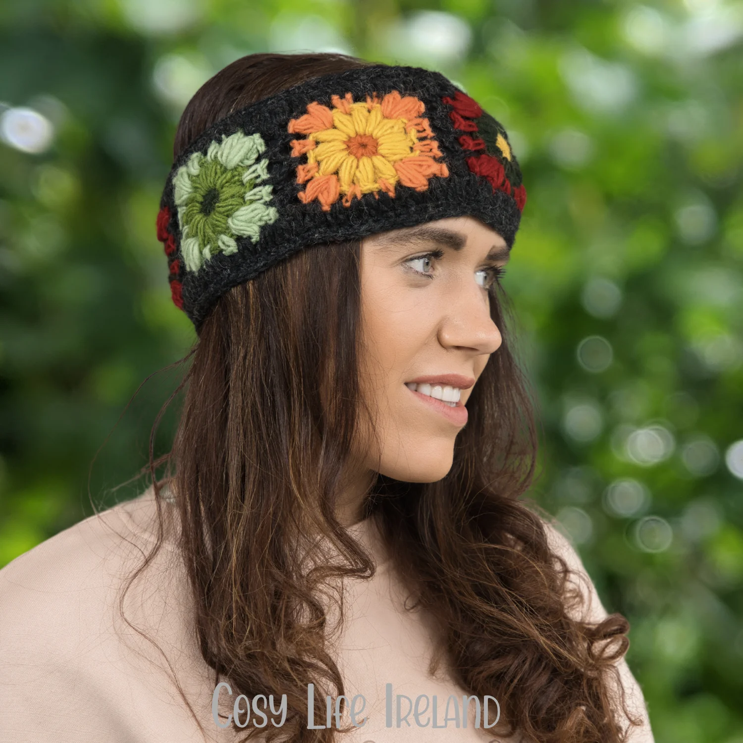 Pure Wool Hand Crocheted Headband And Ear Warmer Hb058 4