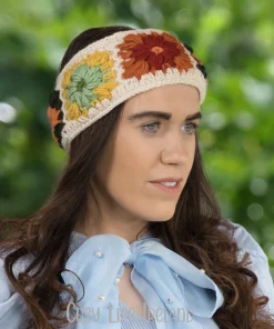 Pure Wool Hand Crocheted Headband And Ear Warmer Hb058 5