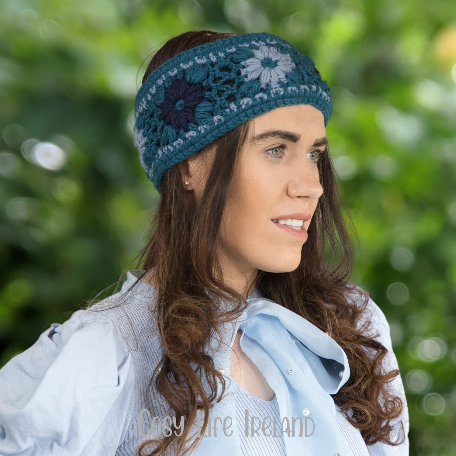 Pure Wool Hand Crocheted Headband And Ear Warmer Hb058 6