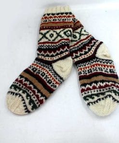 Pure Wool Hand knitted Warm Winter Long Socks HWSA051