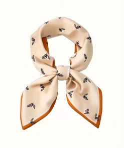 Alternative view of 100% Mulberry Silk Scarf Versatile Double-sided Long Scarf Horse Head Design