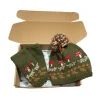 Pure Wool Hand-knit Mushroom Set PN015 Beanie and Handwarmers