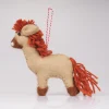 Handmade Wool Felt Horse Hanging Ornament
