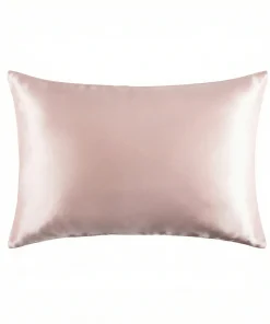 Mulberry Silk Pillowcase with Hidden Zipper Standard Size Baby Pink