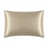 Mulberry Silk Pillowcase with Hidden Zipper Standard Size Beige