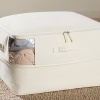 Pure Thick Soft Undyed Cotton Compression Organiser Foldable Storage Case