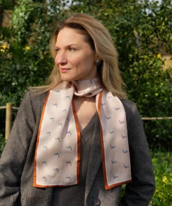 Alternative view of 100% Mulberry Silk Scarf Versatile Double-sided Long Scarf Horse Head Design