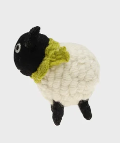 Alternative view of Handmade Knitted Standing Sheep Large With Green Scarf