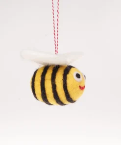 Alternative view of Handmade Wool Felt Bumblebee Ornament