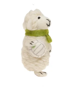 Alternative view of Handmade Wool Felt Ornament Sean The Player Sheep
