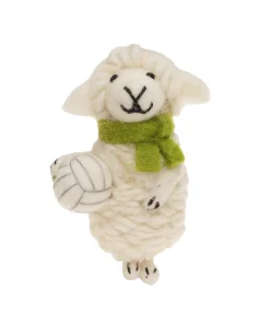 Handmade Wool Felt Ornament Sean The Player Sheep