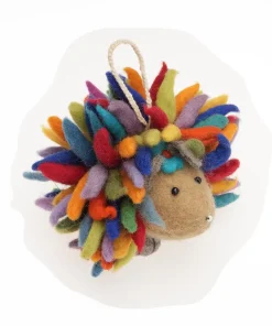 Handmade Wool Felt Large Standing Hedgehog