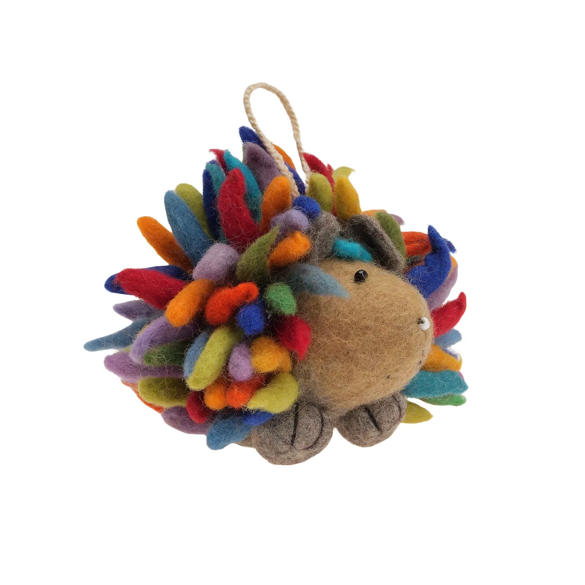 Handmade Wool Felt Large Standing Hedgehog - Image 2
