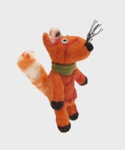 Handmade Wool Felt Red Fox Hanging Ornament