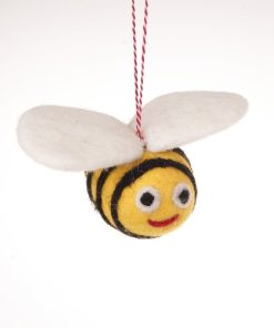 Alternative view of Handmade Wool Felt  Bumblebee Ornament