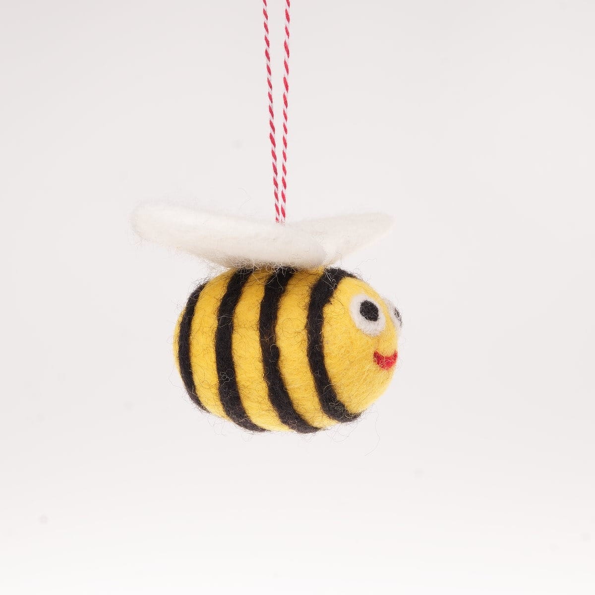 Handmade Wool Felt Bumblebee Ornament - Image 3