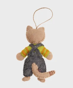 Handmade Wool Felt Cat Hanging Ornament - Image 3