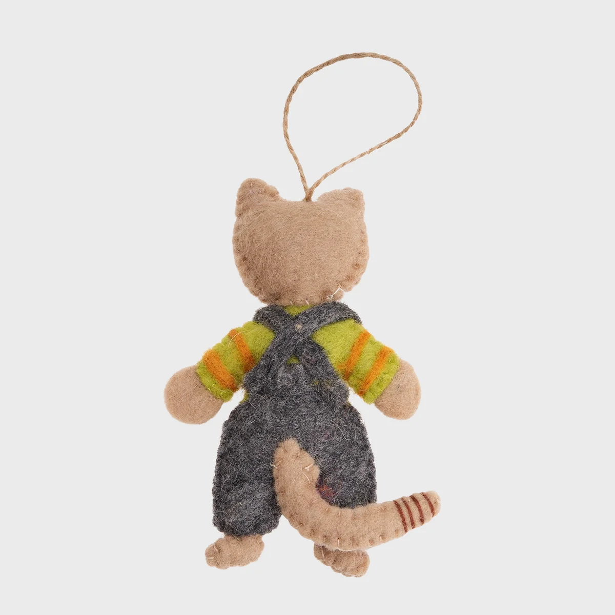 Handmade Wool Felt Cat Hanging Ornament - Image 3
