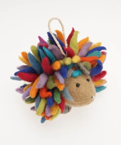 Handmade Wool Felt Large Standing Hedgehog