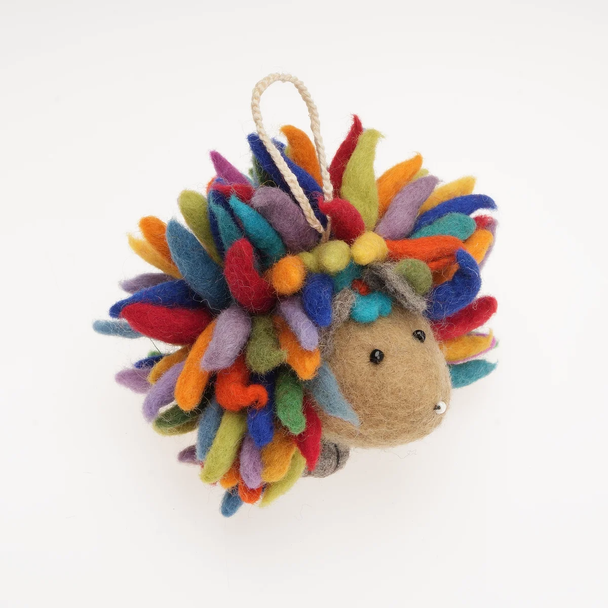 Handmade Wool Felt Large Standing Hedgehog