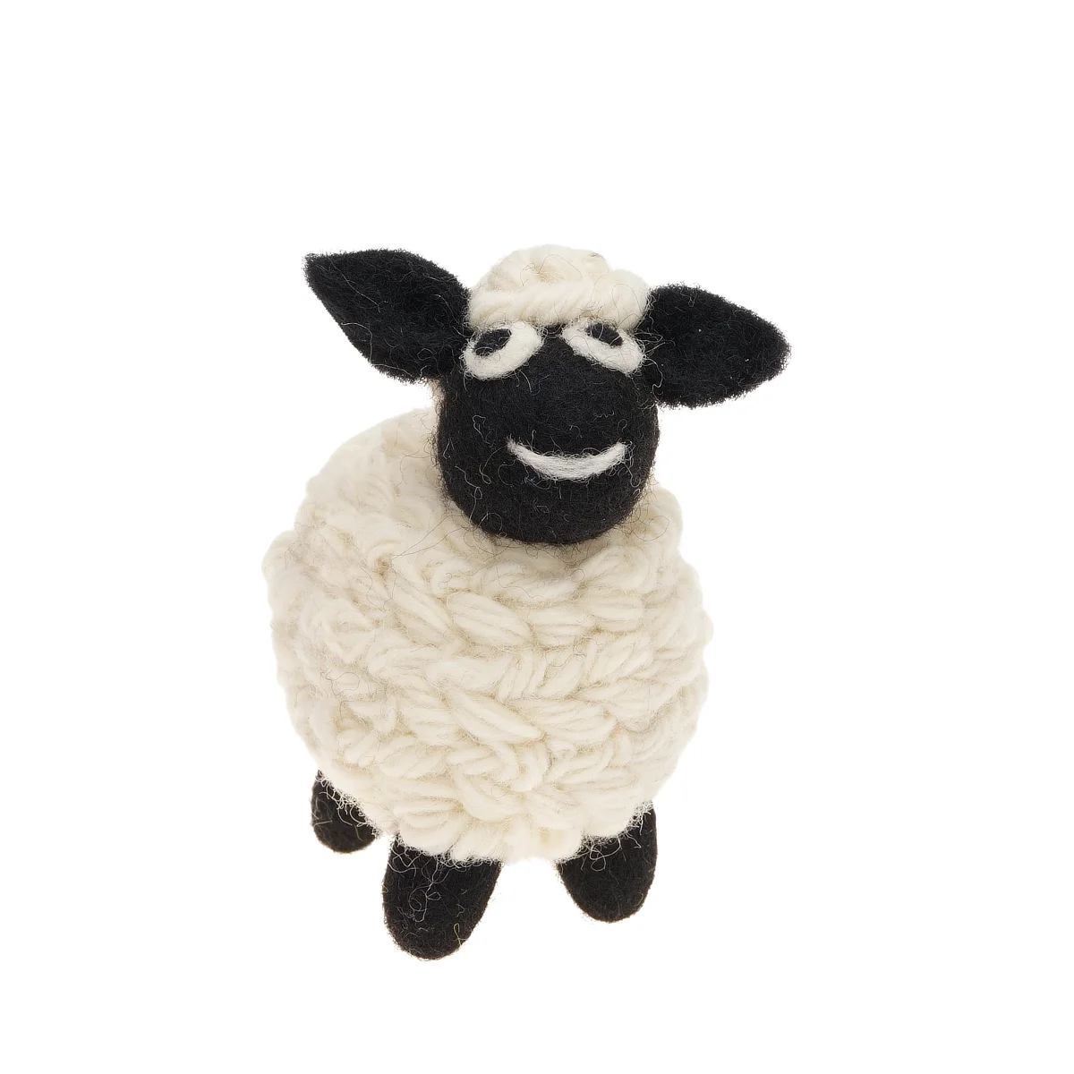 Handmade Wool Felt Valais Blacknose Sheep Ornament - Image 3