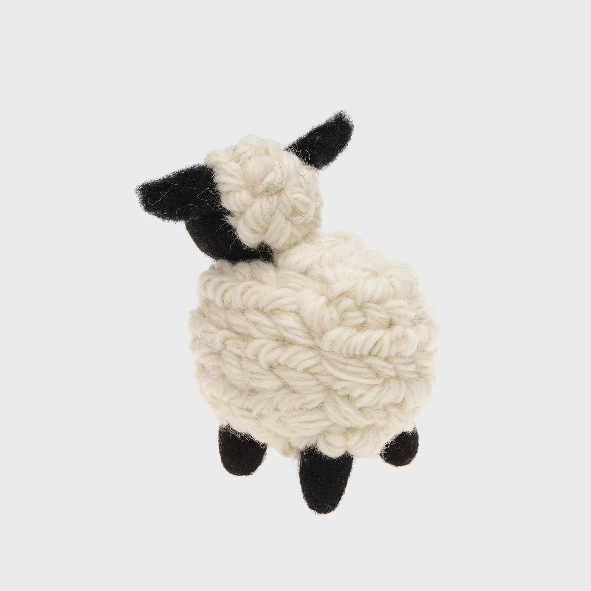 Handmade Wool Felt Valais Blacknose Sheep Ornament - Image 2