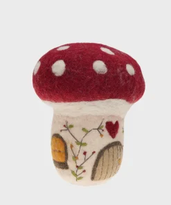 Handmade Wool Felt Large Mushroom Decoration Ornament